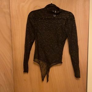 Sheer cheetah bodysuit